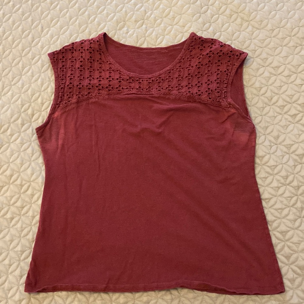 Lace-detailed Top